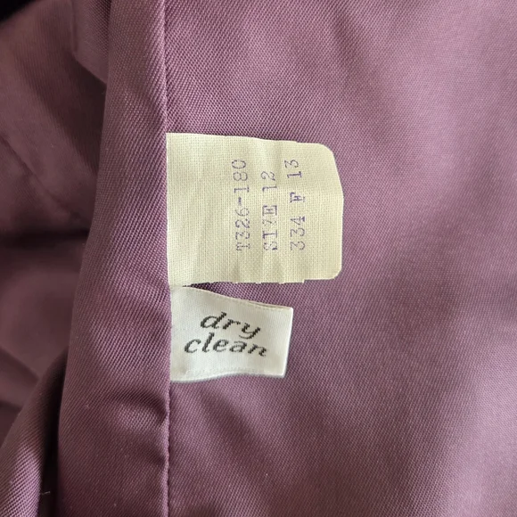 Vintage Pendleton Cropped Wool Jacket Made in USA Womens 12 Purple - Picture 7 of 9